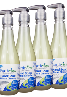 Earthview Hand Soap & Facial Cleanser 4-Pack (8 oz)