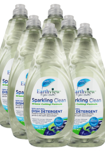 Earthview Fragrance-Free Dish Detergent 6-Pack (24 oz Each)