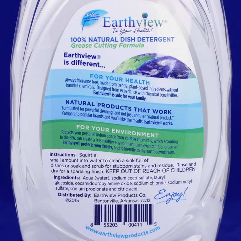 Dish Detergent 24 oz Earthview Products Earthview Products