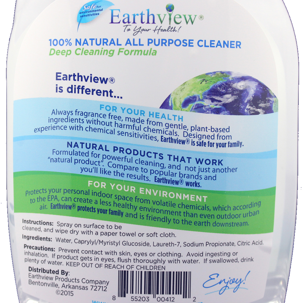 Earthview Fragrance-Free All Purpose Cleaner 32 oz - Image 2