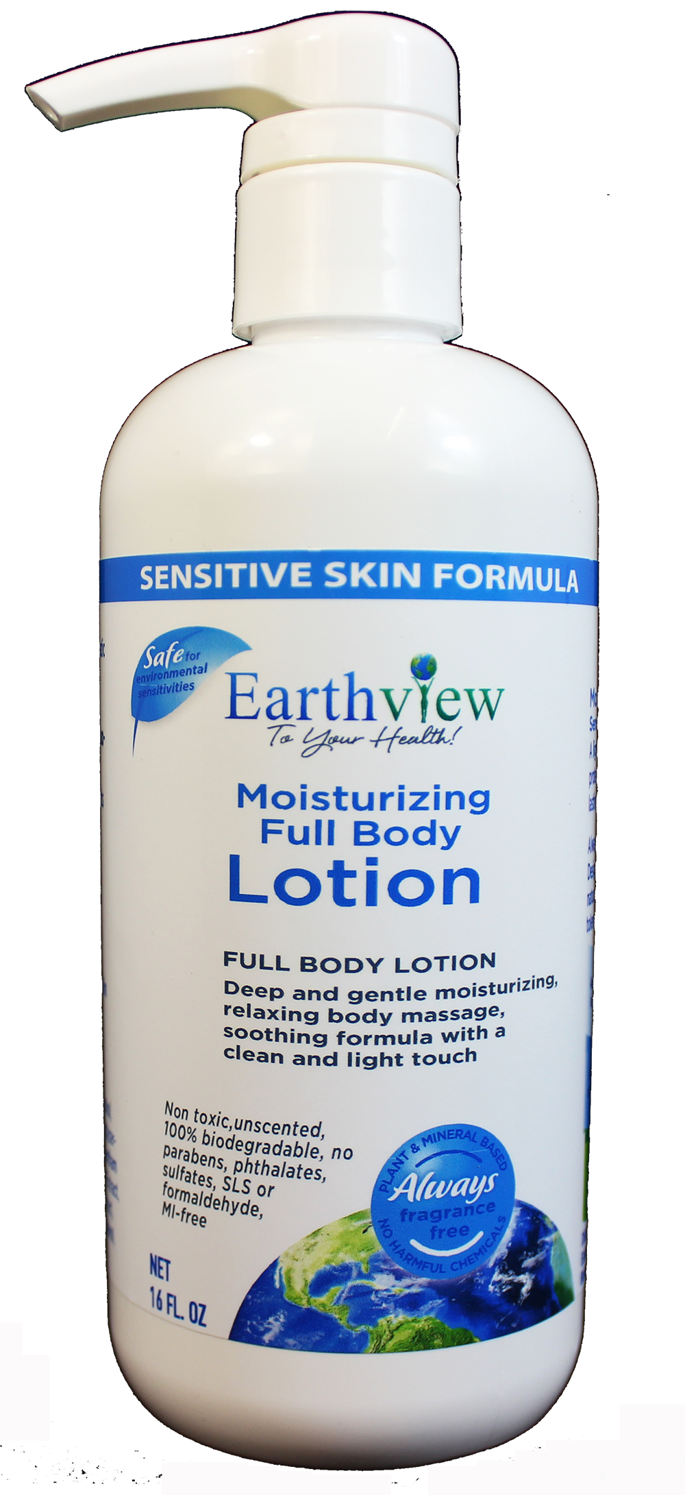 Earthview Moisturizing Full Body Lotion 16 oz